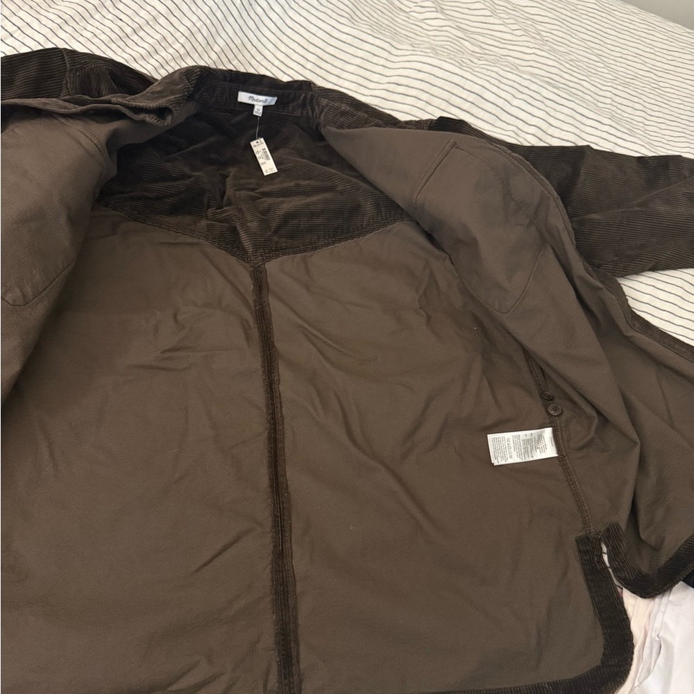 NWT Madewell Corduroy Relaxed Shirt-Jacket - Picture 11 of 12